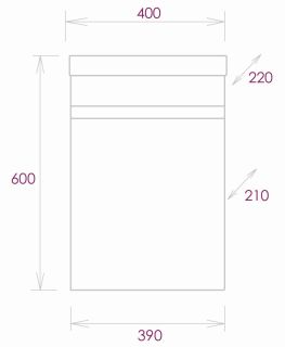 Подвесная тумба под раковину Onika Милтон 104007 40см белый